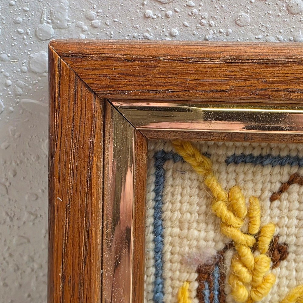 Sunset Needlepoint 5723 'The Lord Is My Shepherd' Needlepoint 6x6 Frame Psalm 23 - Picture 3 of 11